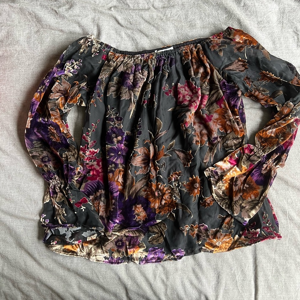 Off Shoulder Velvet Dress